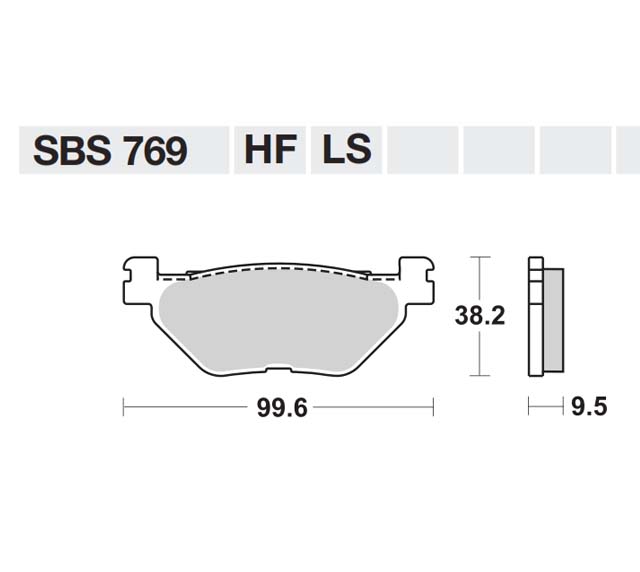 Τακάκια SBS 769HF FA319/2 STD RR