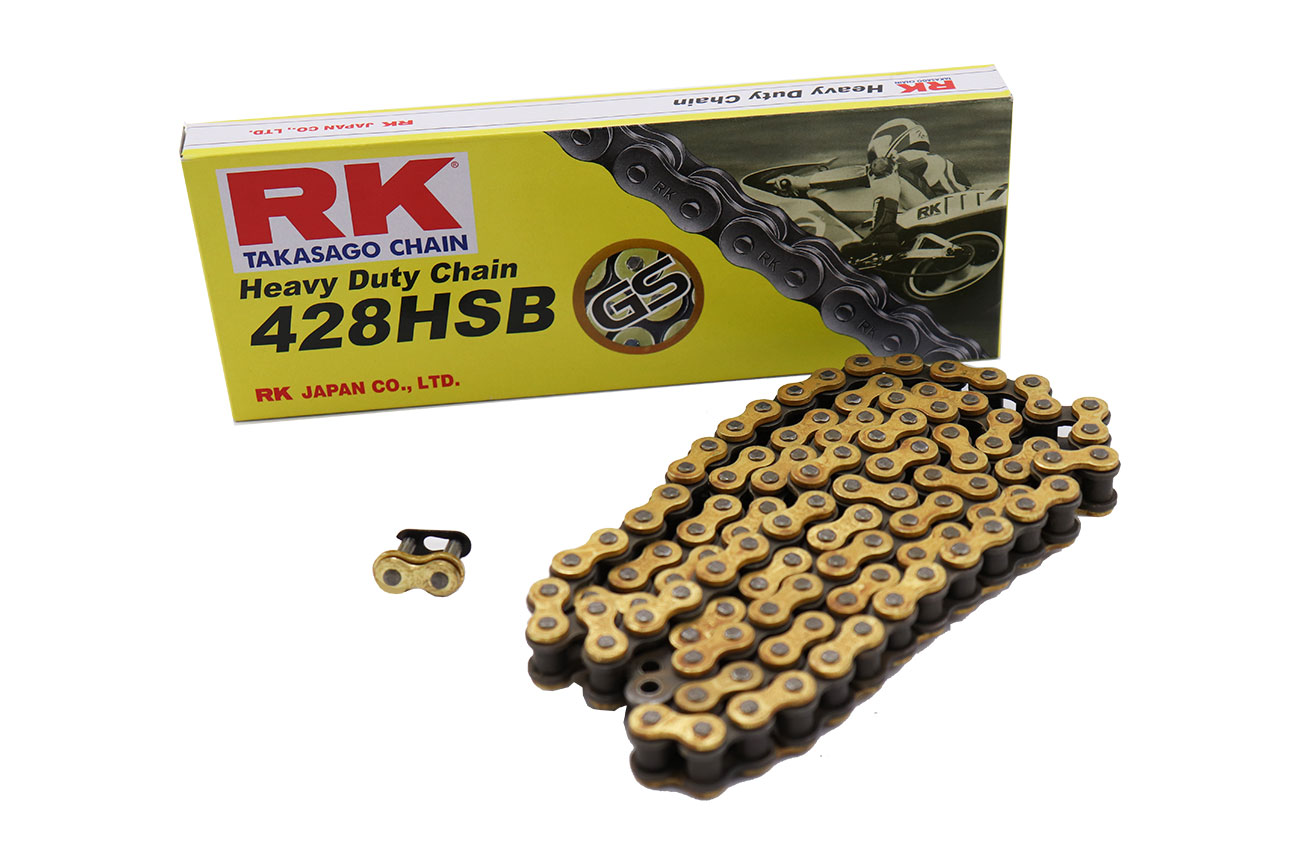 Αλυσίδα RK-M GS428HSB X 108L Χρυσή (SB) TARGET125'11-14,TARGET125I'18-20