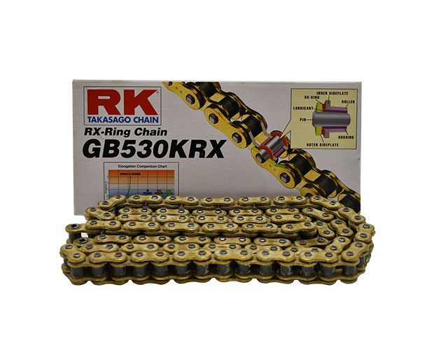 Αλυσίδα RK-M GB/GR530KRX-112L Χρυσή W/CLFZ (RIVET TYPE)