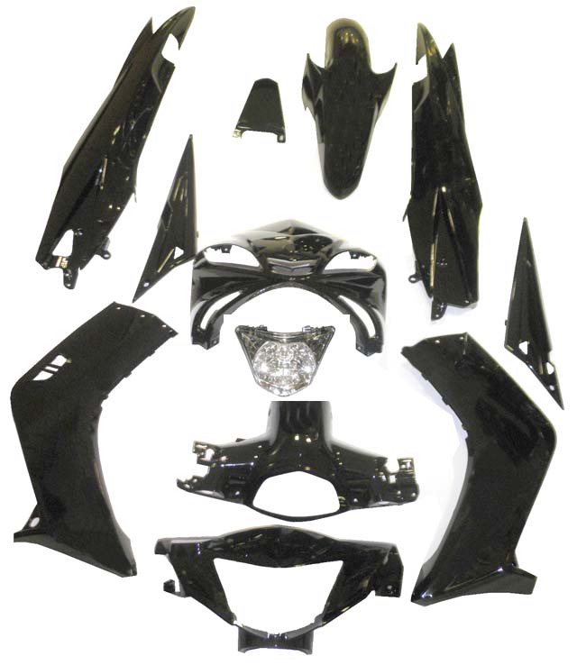 Κουστούμια  Μαύρα με Φανάρι (12τμχ/Σετ) CRYPTONX-135 L/C