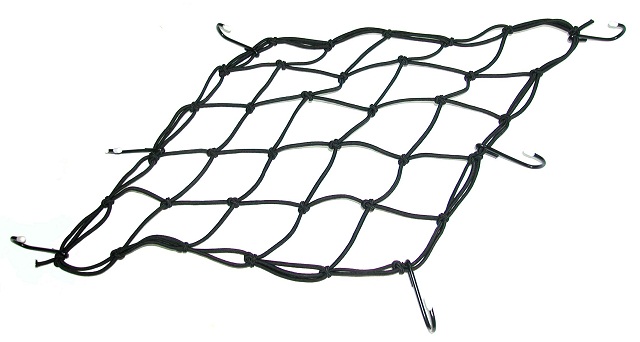 Δίχτυ με 6 Γάντζους 15Χ15 Μαύρο