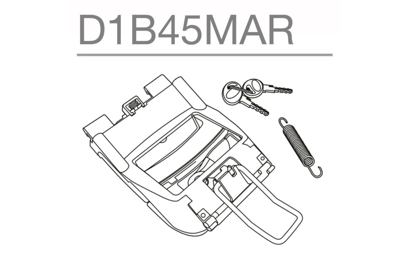 Ανταλλακτικό SHAD/D1B45MAR SH45 & SH40 Μηχανισμός και Κλειδαριά